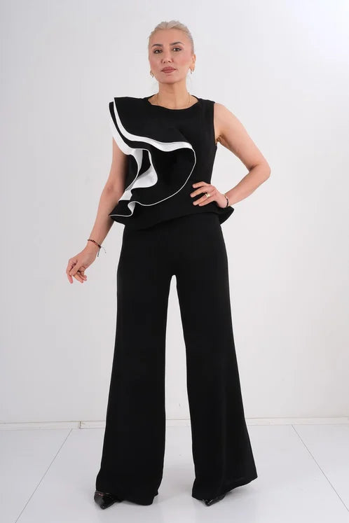 Ruffle Detail Casual Wear Co-Ord Sets