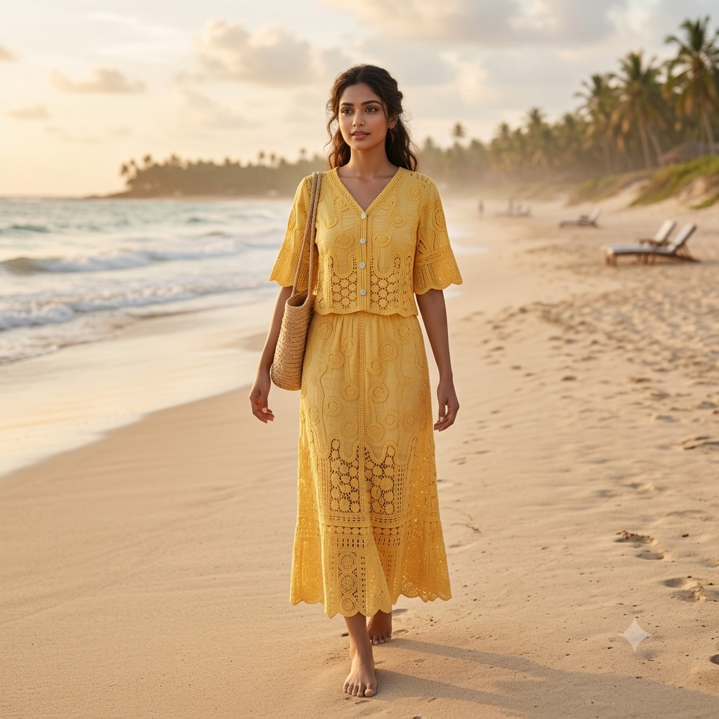 Taylor Eyelet Lace Co-Ord set