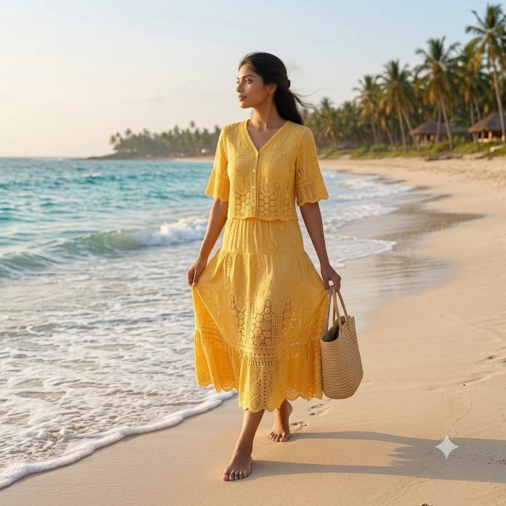 Taylor Eyelet Lace Co-Ord set