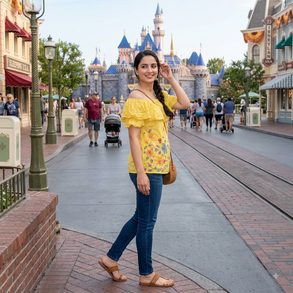 Boho Yellow Floral Off-Shoulder Top