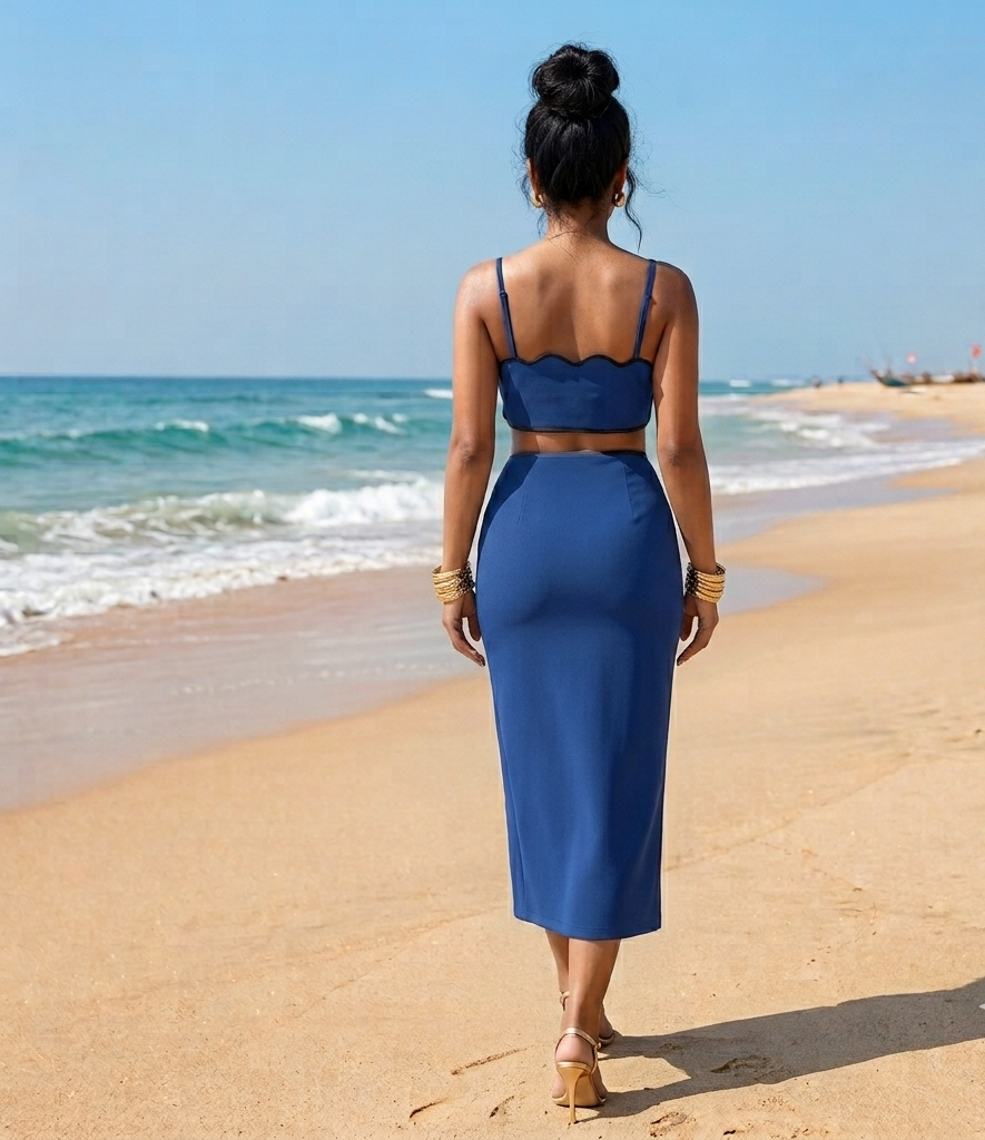 Riti Ocean Breeze Skirt Co- Ord Set
