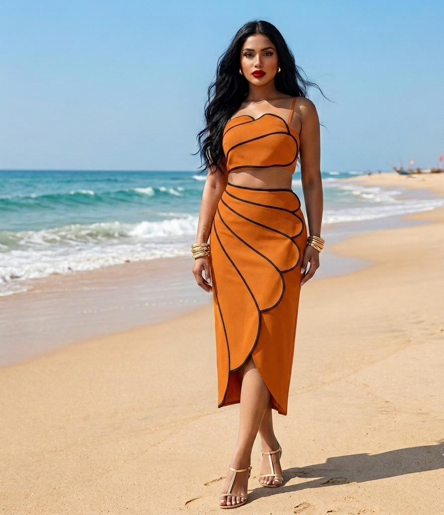Riti Ocean Breeze Skirt Co- Ord Set