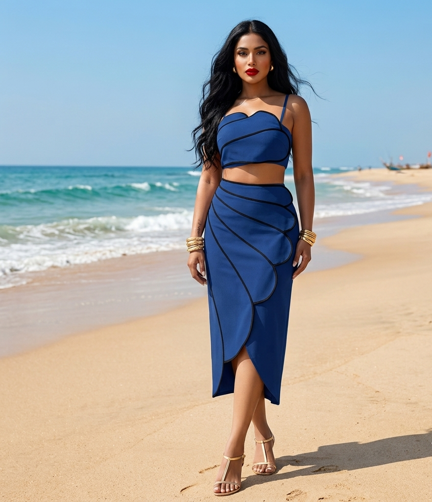 Riti Ocean Breeze Skirt Co- Ord Set