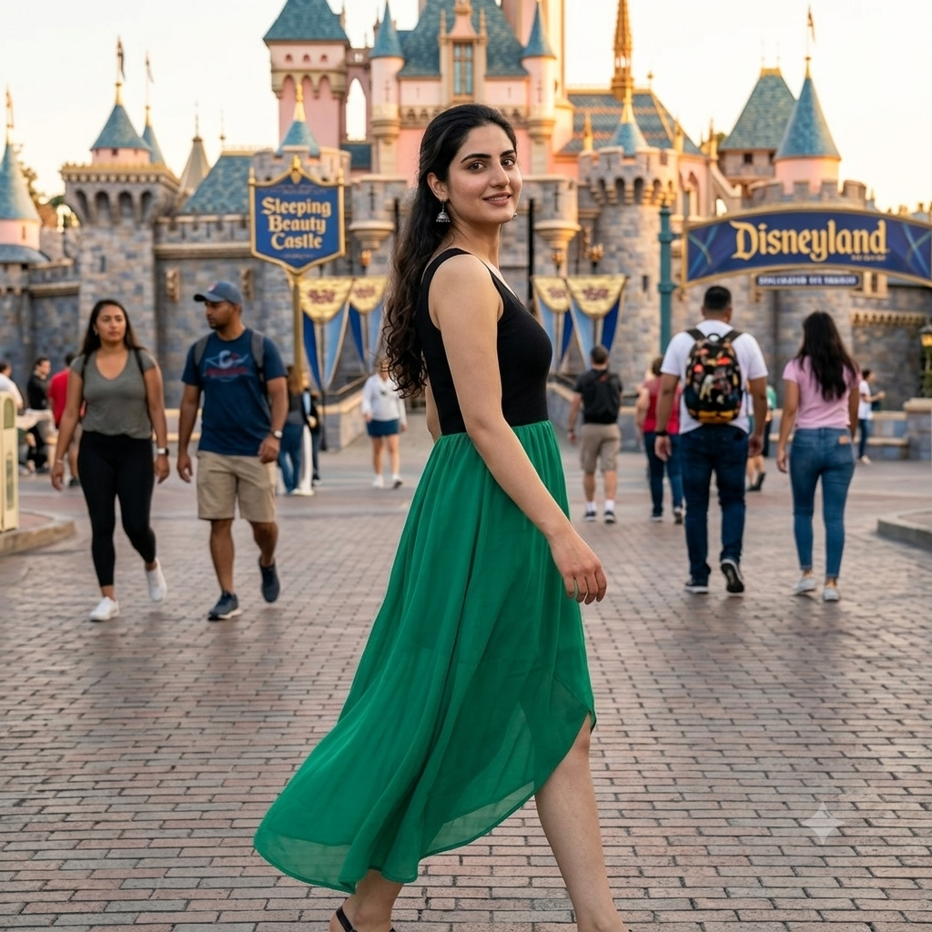 Horizon Dual-Tone High-Low Midi Dress