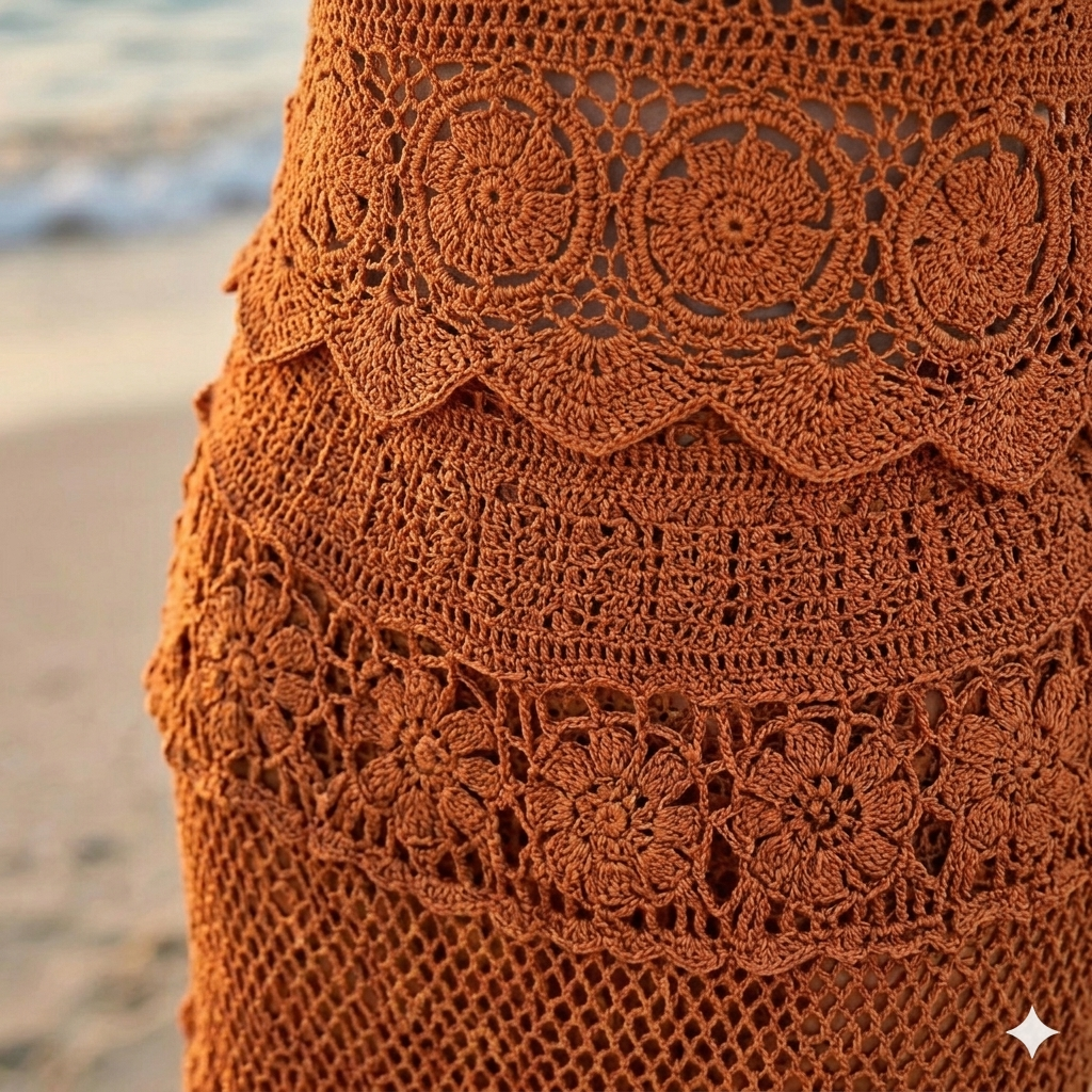 Alara Crochet Two- Piece Maxi Skirt Set