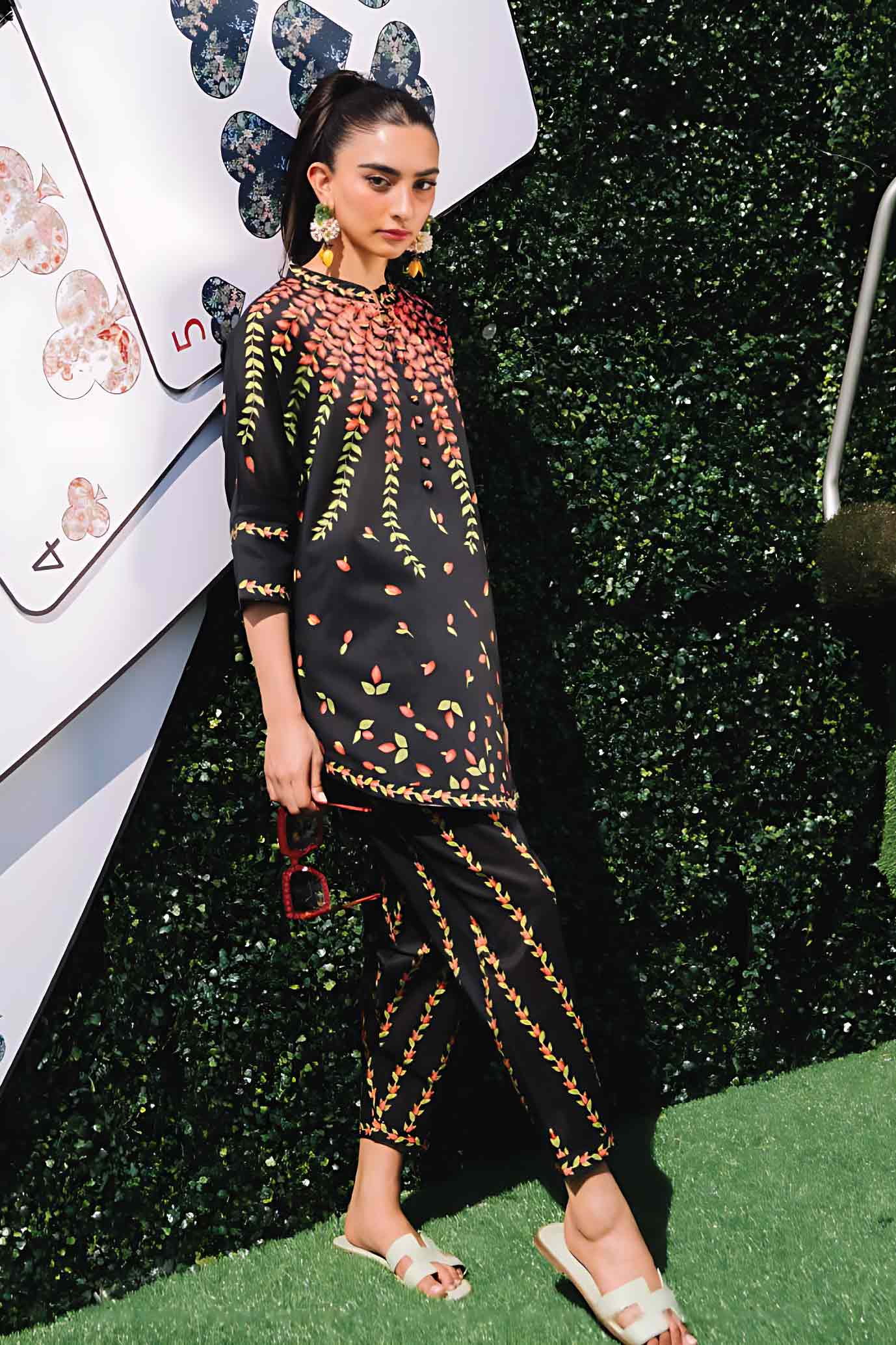 Hoor Embroidery Designer Co- Ord Set