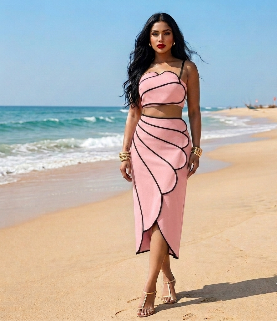 Riti Ocean Breeze Skirt Co- Ord Set
