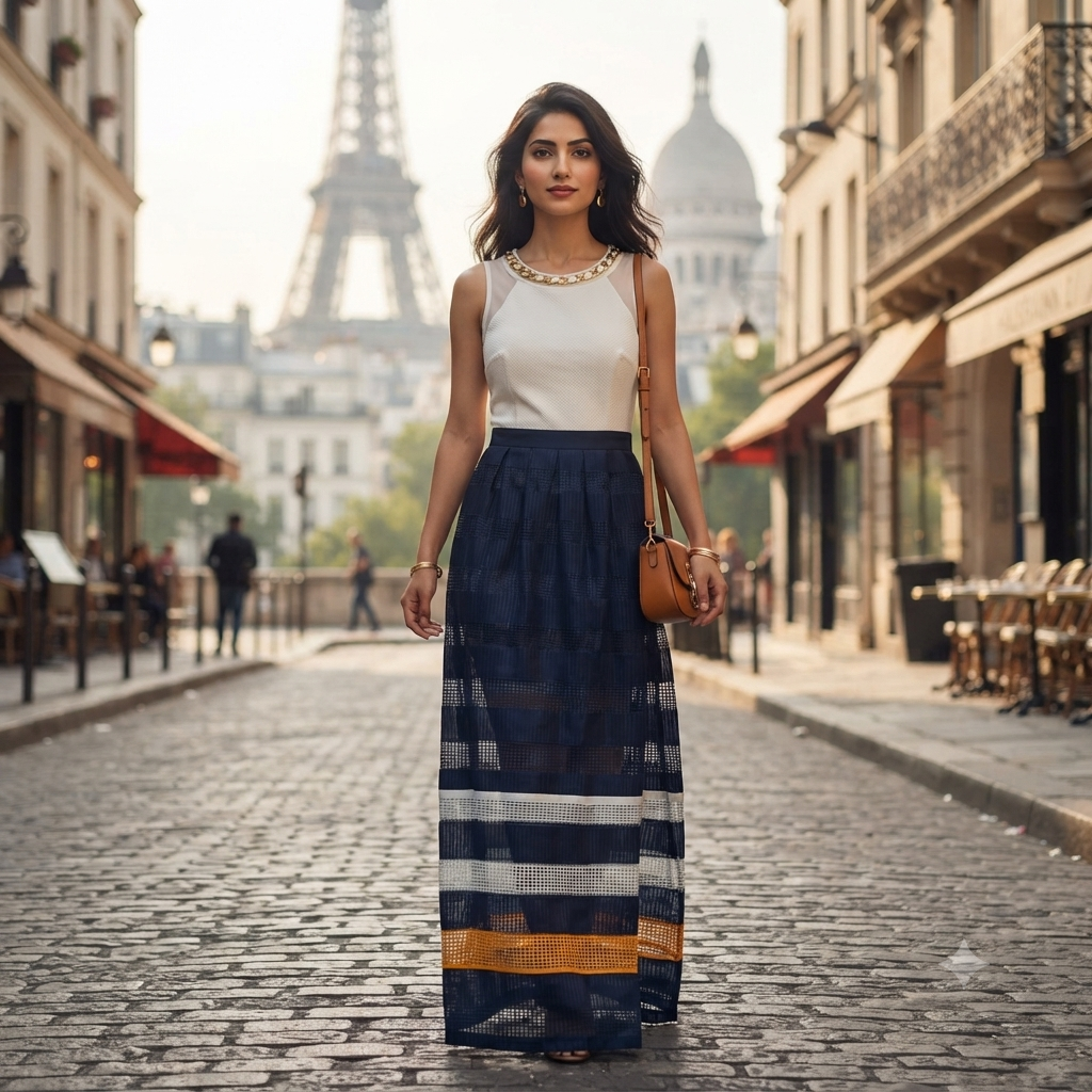 Parisian Chic Sleeveless Maxi Dress