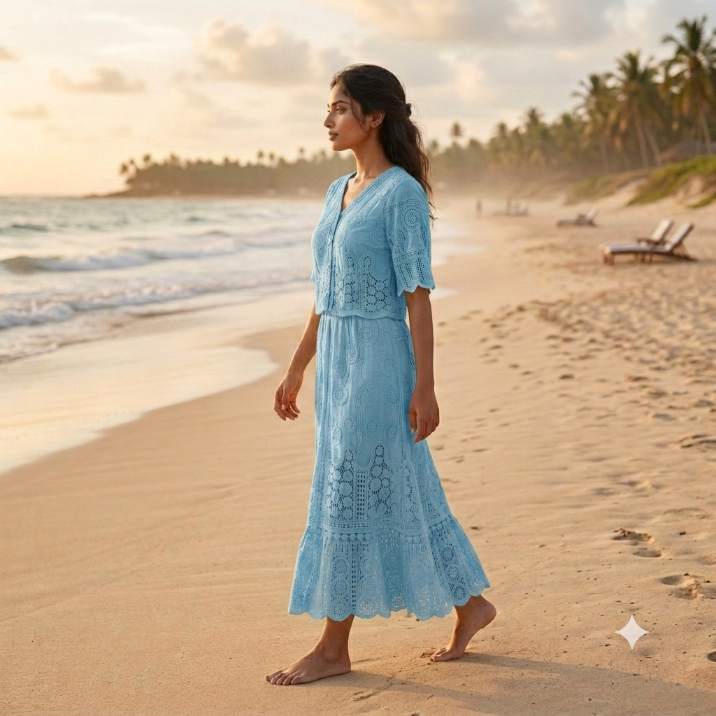 Taylor Eyelet Lace Co-Ord set