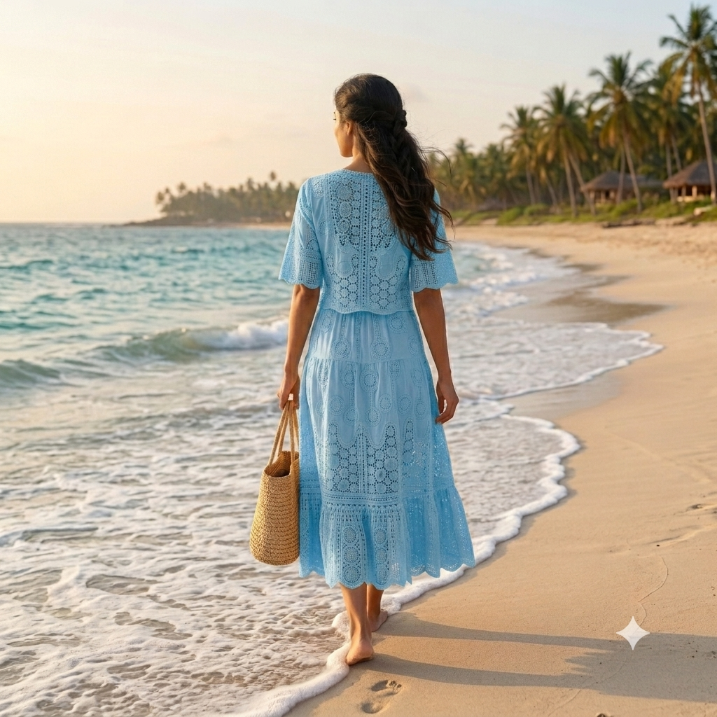 Taylor Eyelet Lace Co-Ord set