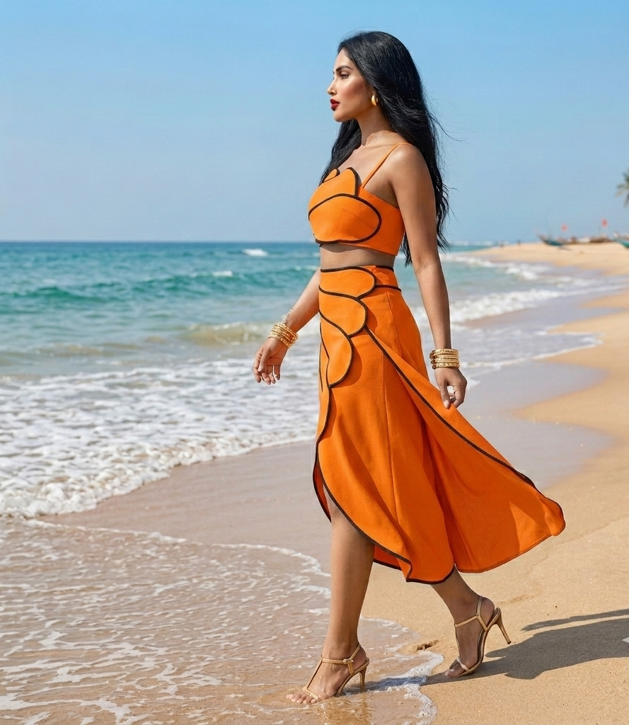 Riti Ocean Breeze Skirt Co- Ord Set