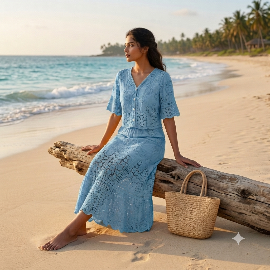 Taylor Eyelet Lace Co-Ord set