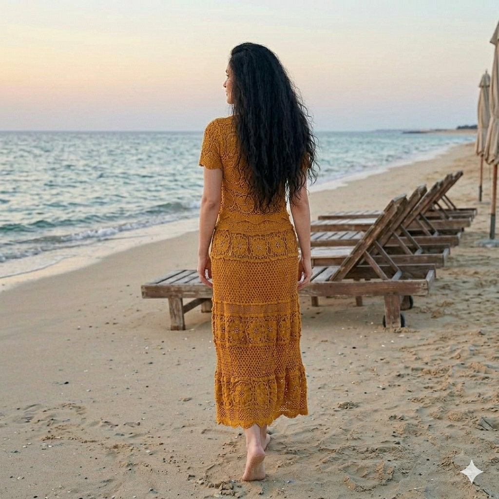 Alara Crochet Two- Piece Maxi Skirt Set