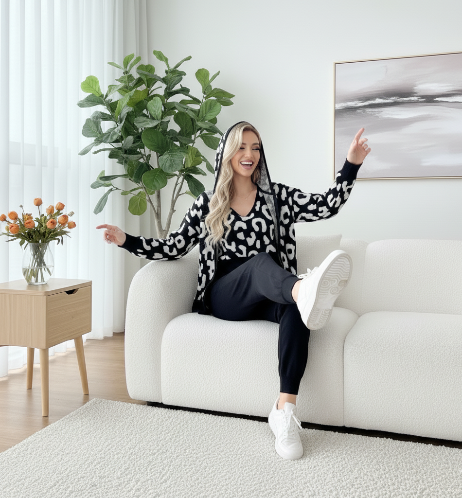 Suzain  Knitted Three-Piece loungewear Co-Ord Set