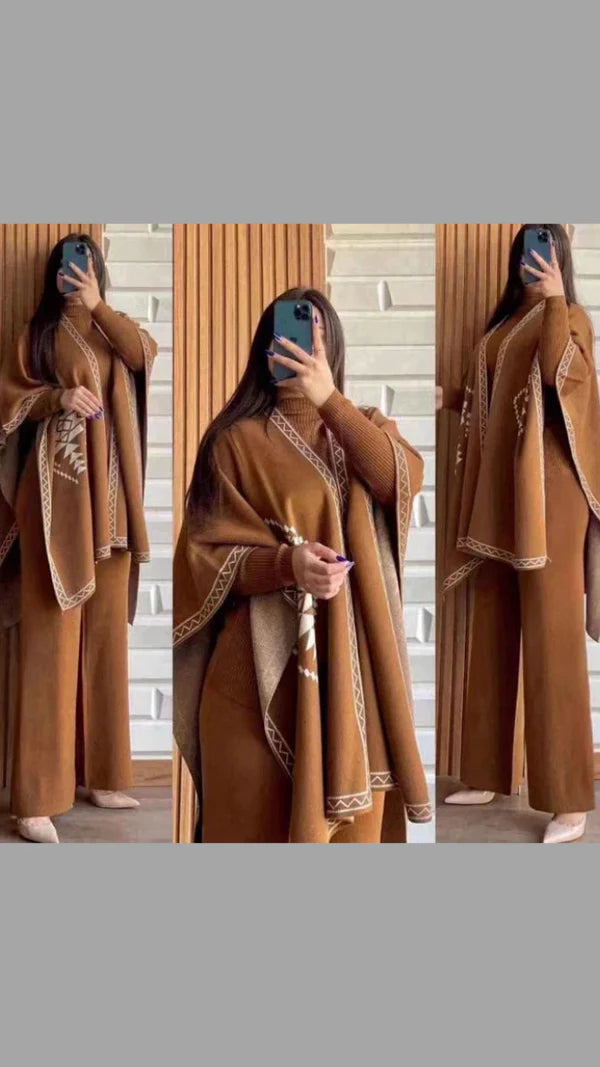 Stylish Shrug Three Piece Co-Ord Set