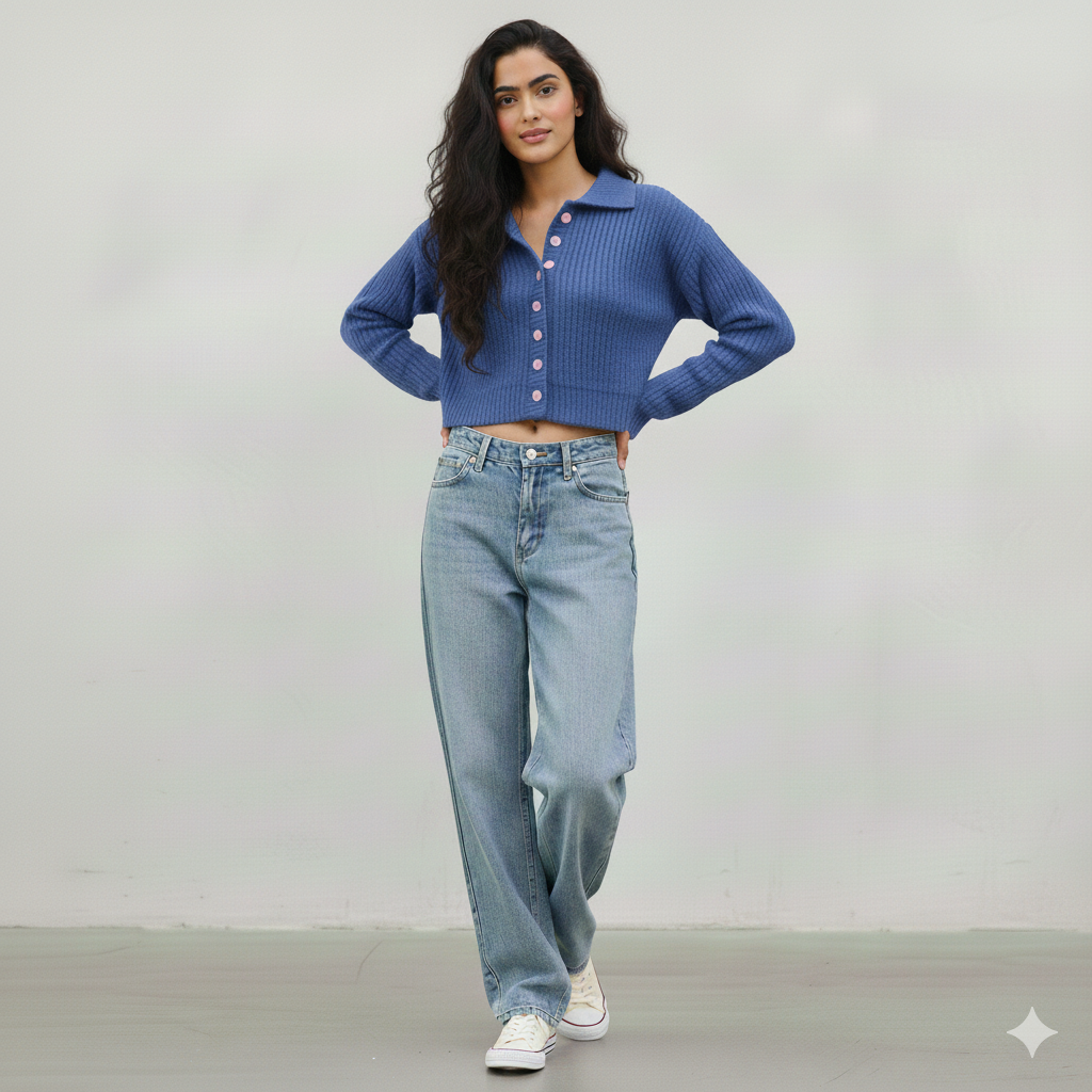 Long Sleeve Designer Knitted Sweater