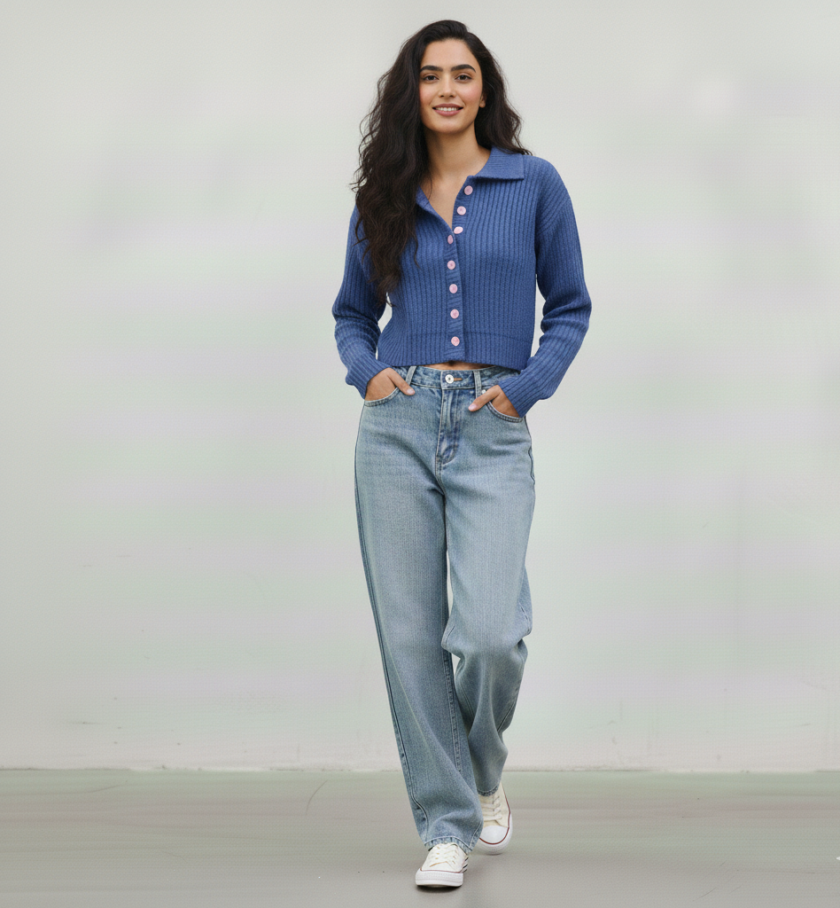 Long Sleeve Designer Knitted Sweater