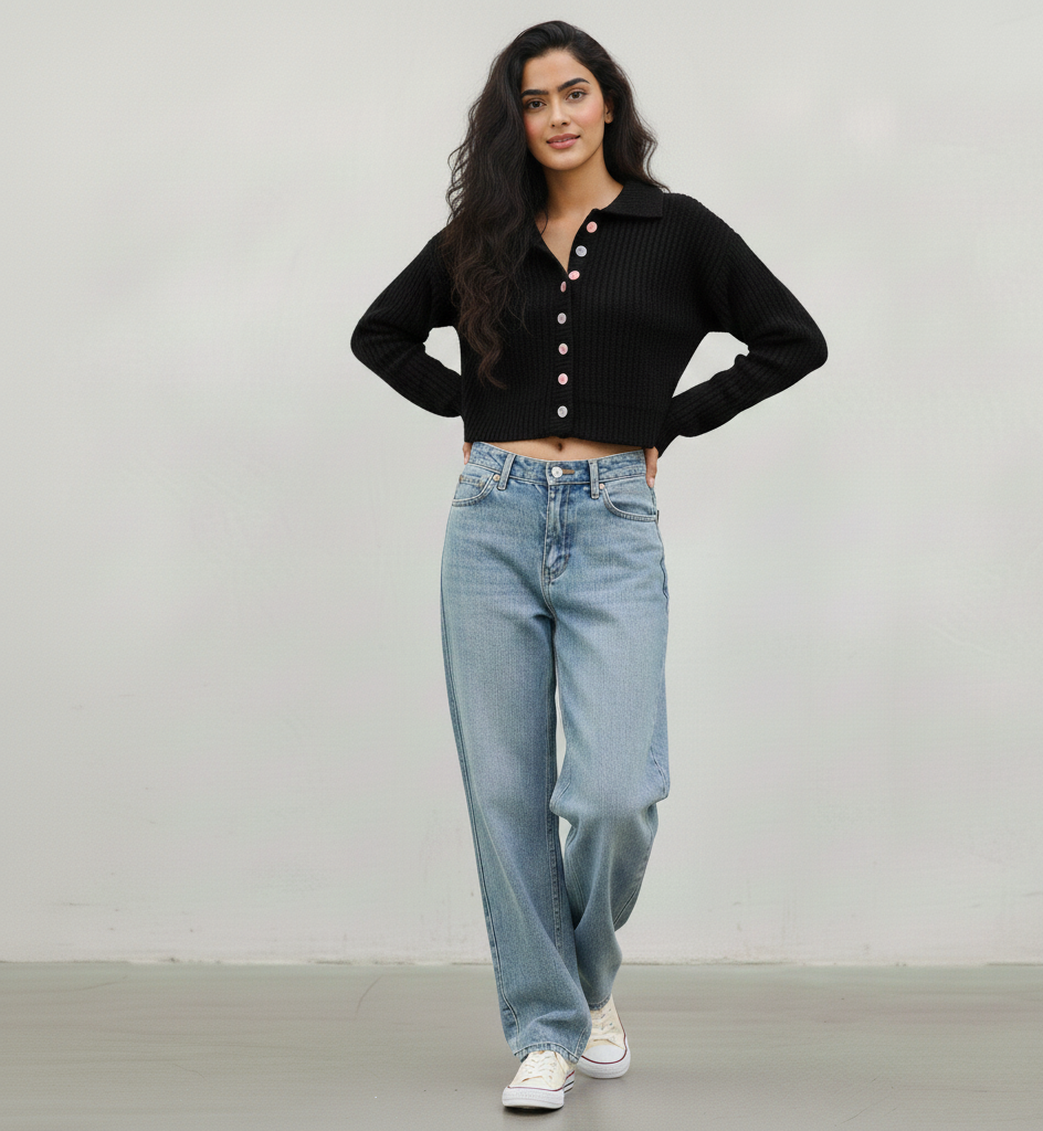 Long Sleeve Designer Knitted Sweater