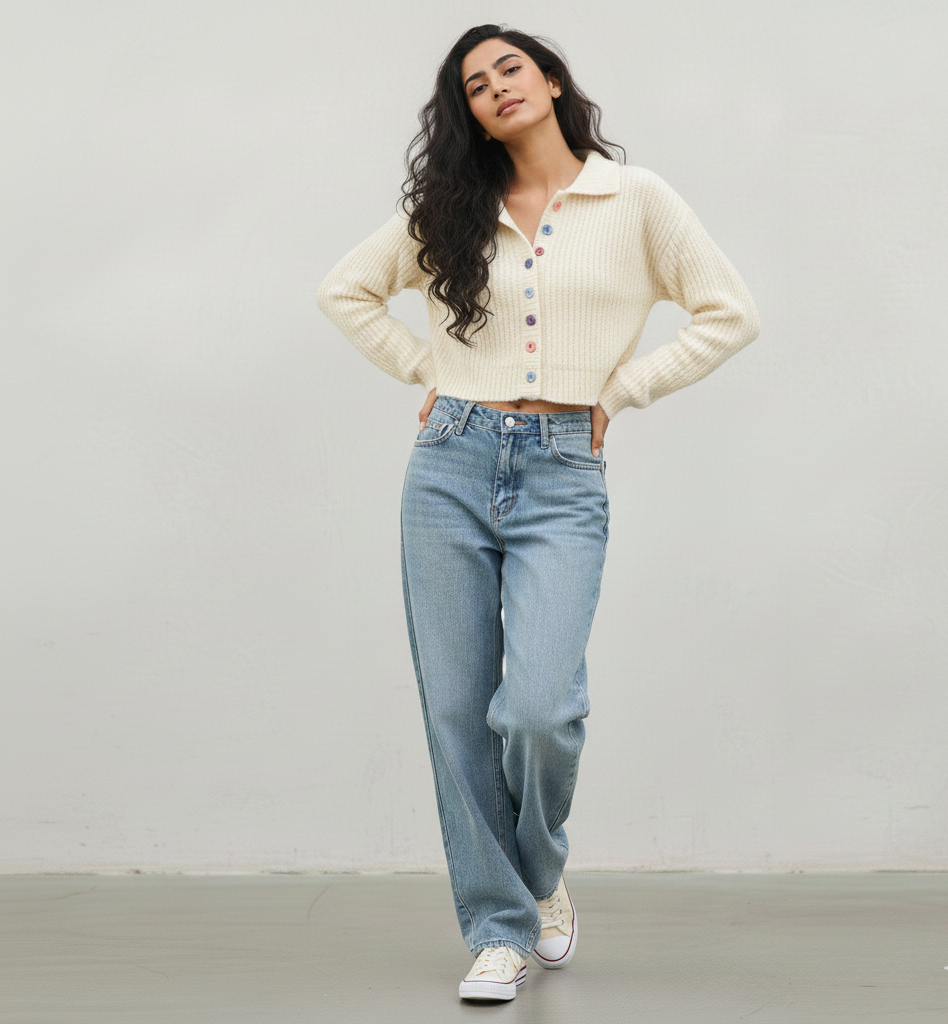 Long Sleeve Designer Knitted Sweater