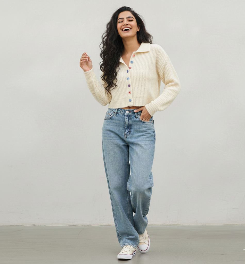 Long Sleeve Designer Knitted Sweater