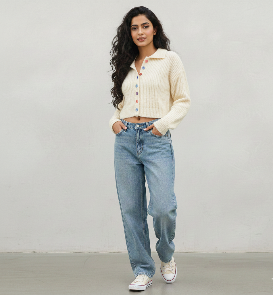 Long Sleeve Designer Knitted Sweater