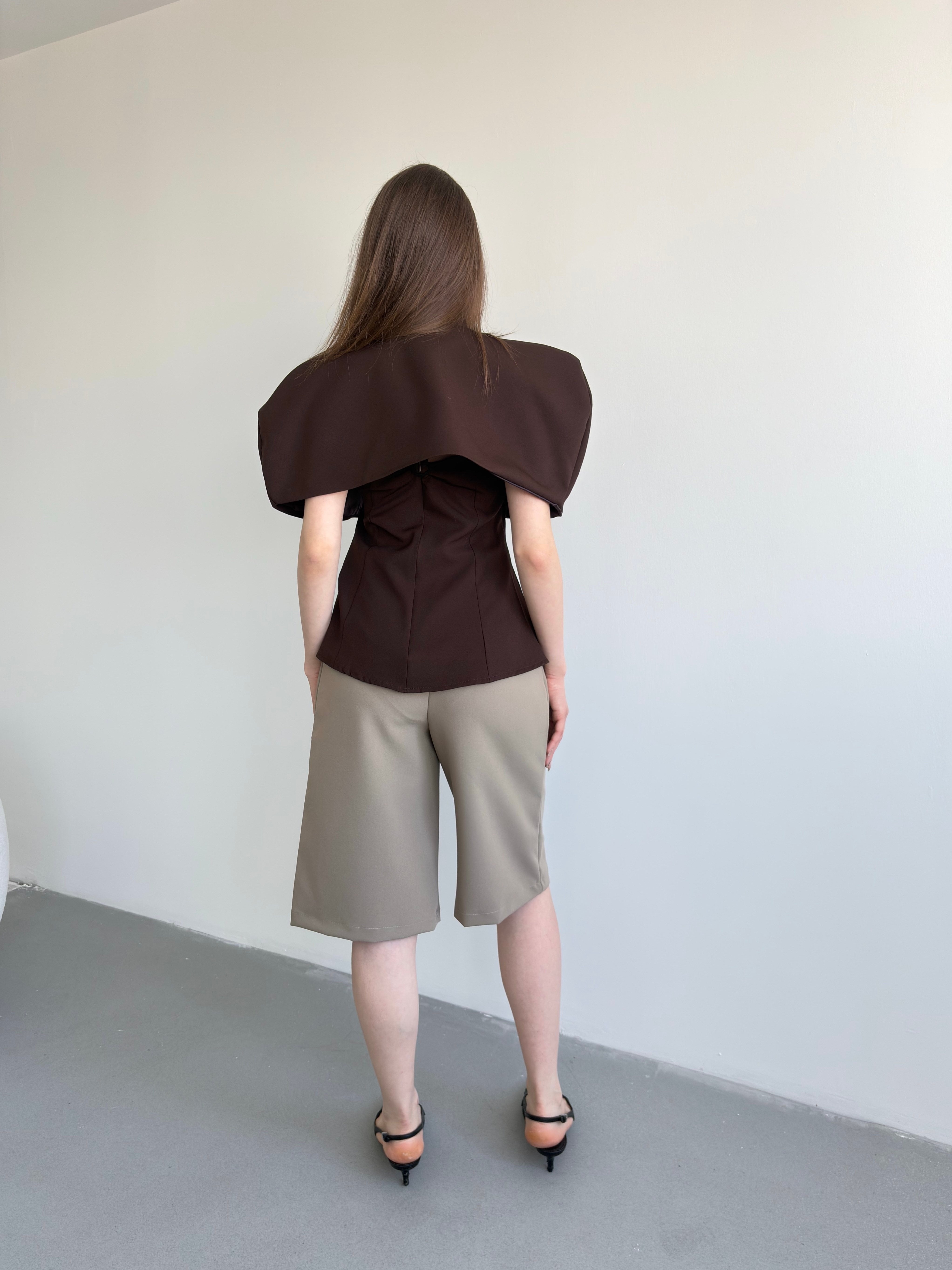 Venice Shoulder Cape & Blouse Set