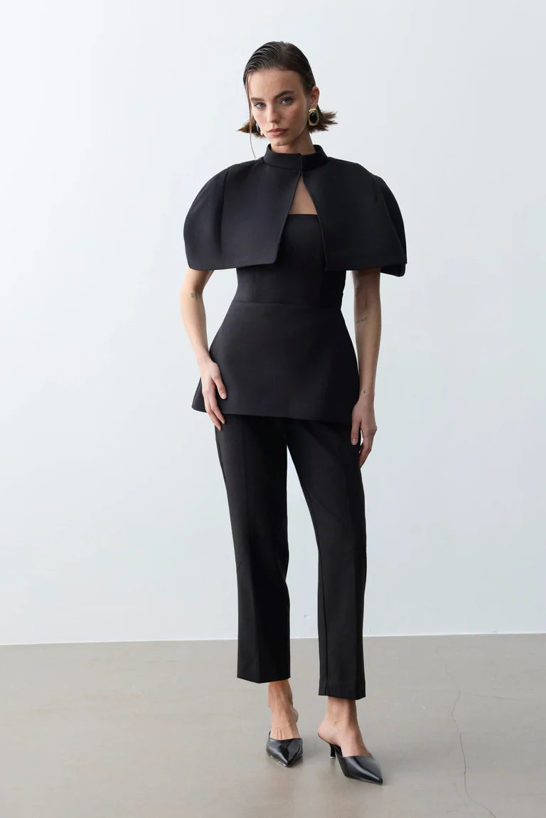 Venice Shoulder Cape & Blouse Set