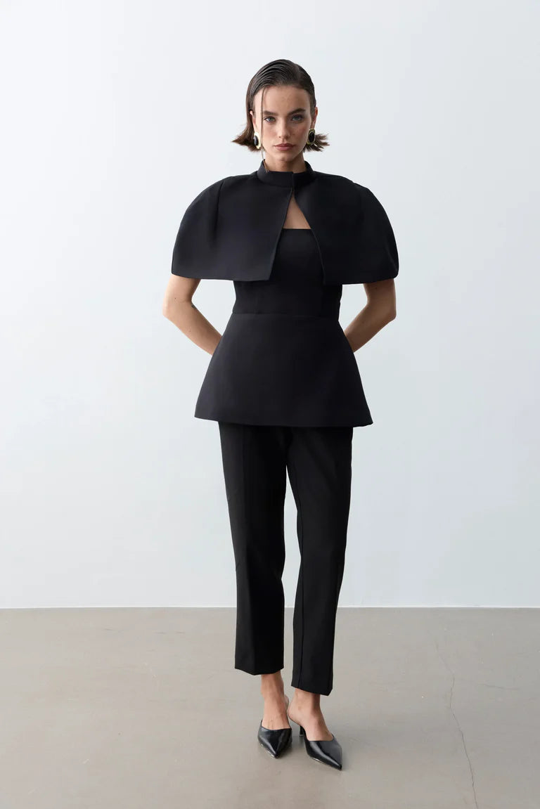 Venice Shoulder Cape & Blouse Set