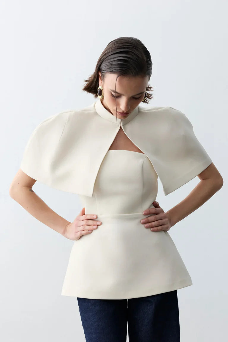 Venice Shoulder Cape & Blouse Set