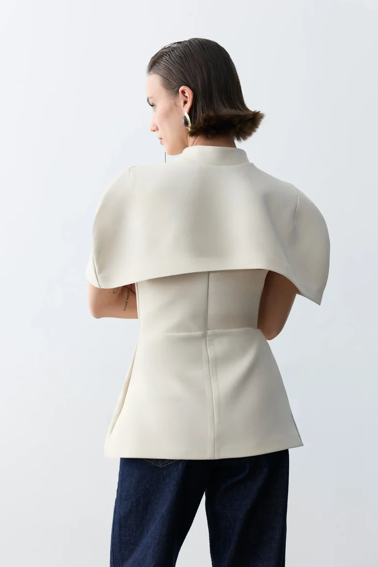 Venice Shoulder Cape & Blouse Set