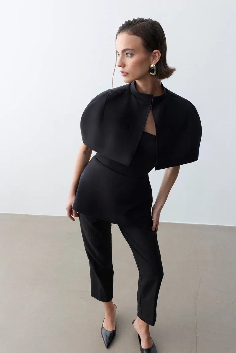 Venice Shoulder Cape & Blouse Set