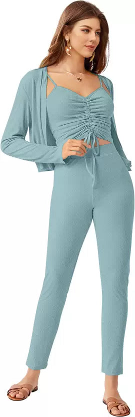 Nick Women Exclusive Light Blue Co-ord set