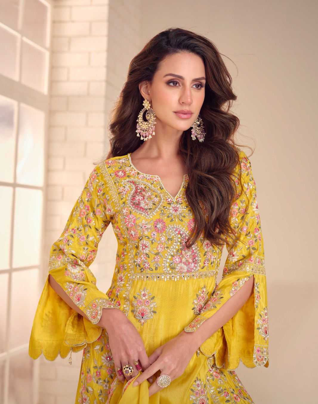 Latika Simar Silk  Designer Embroidery Suit Set