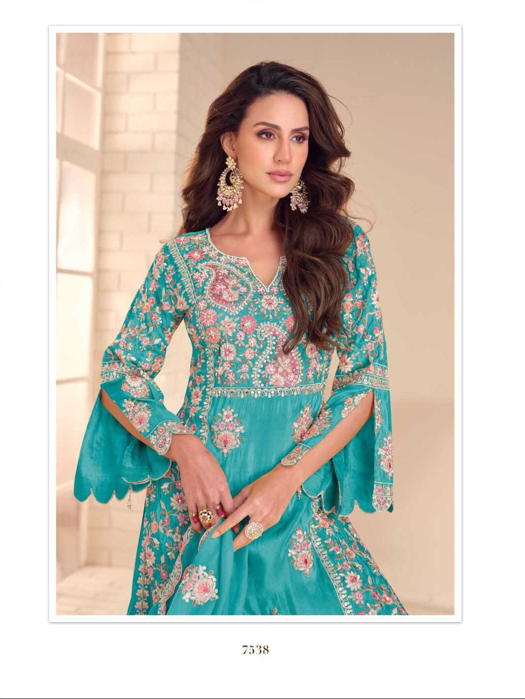 Latika Simar Silk  Designer Embroidery Suit Set