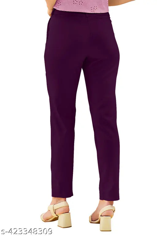 Women's Polyester Spandex Trouser